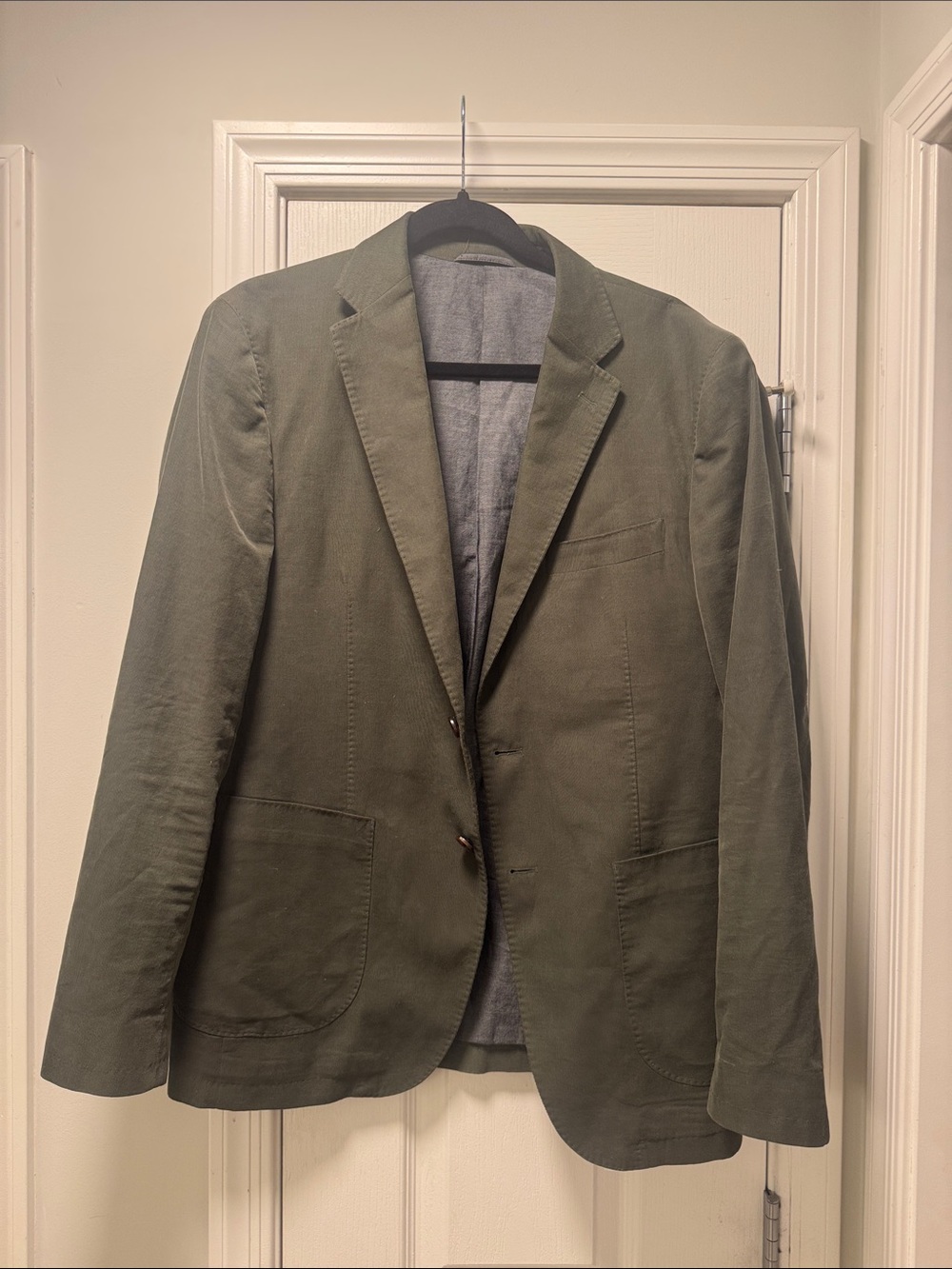 Rodd & Gunn Olive Green Jacket with Navy Lining